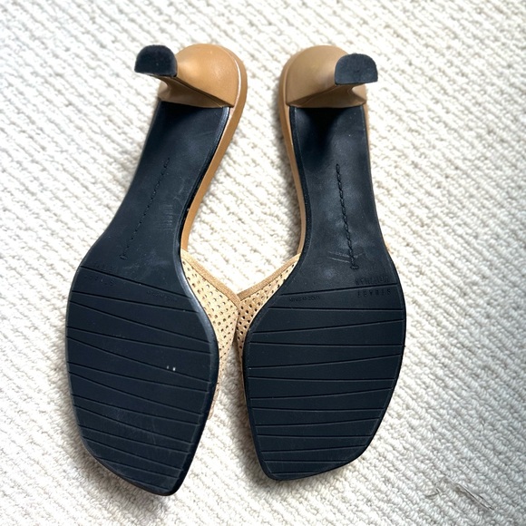 Stuart Weitzman Open Toe Net Slide Sandal - Picture 6 of 7